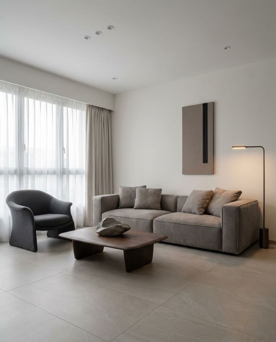 Modern Contemporary living room in a Singapore HDB flat