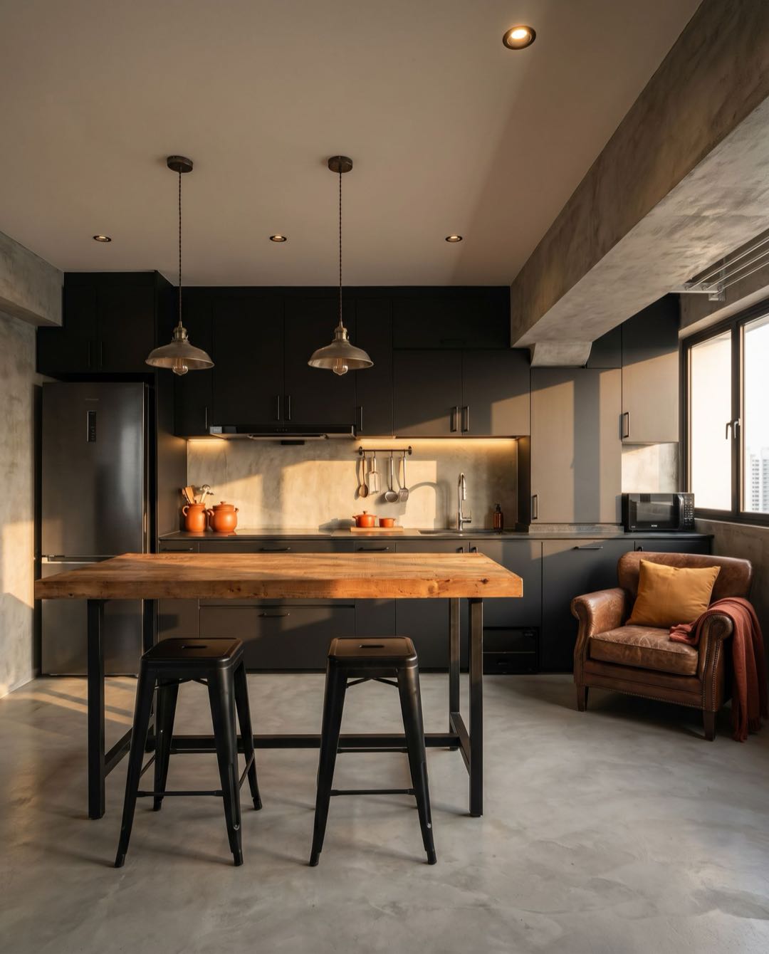 Industrial kitchen in a Singapore HDB flat