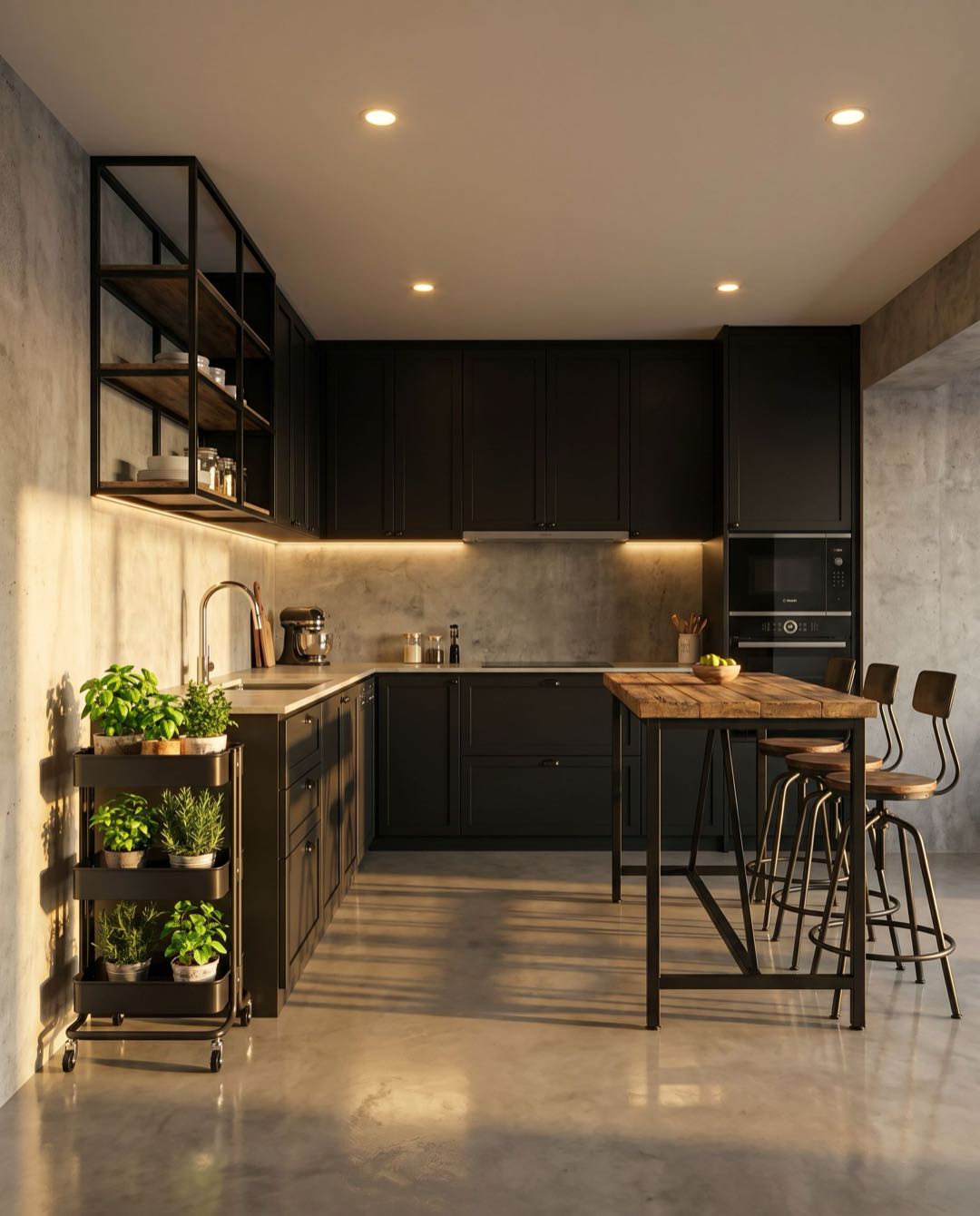 Industrial kitchen in a Singapore HDB flat
