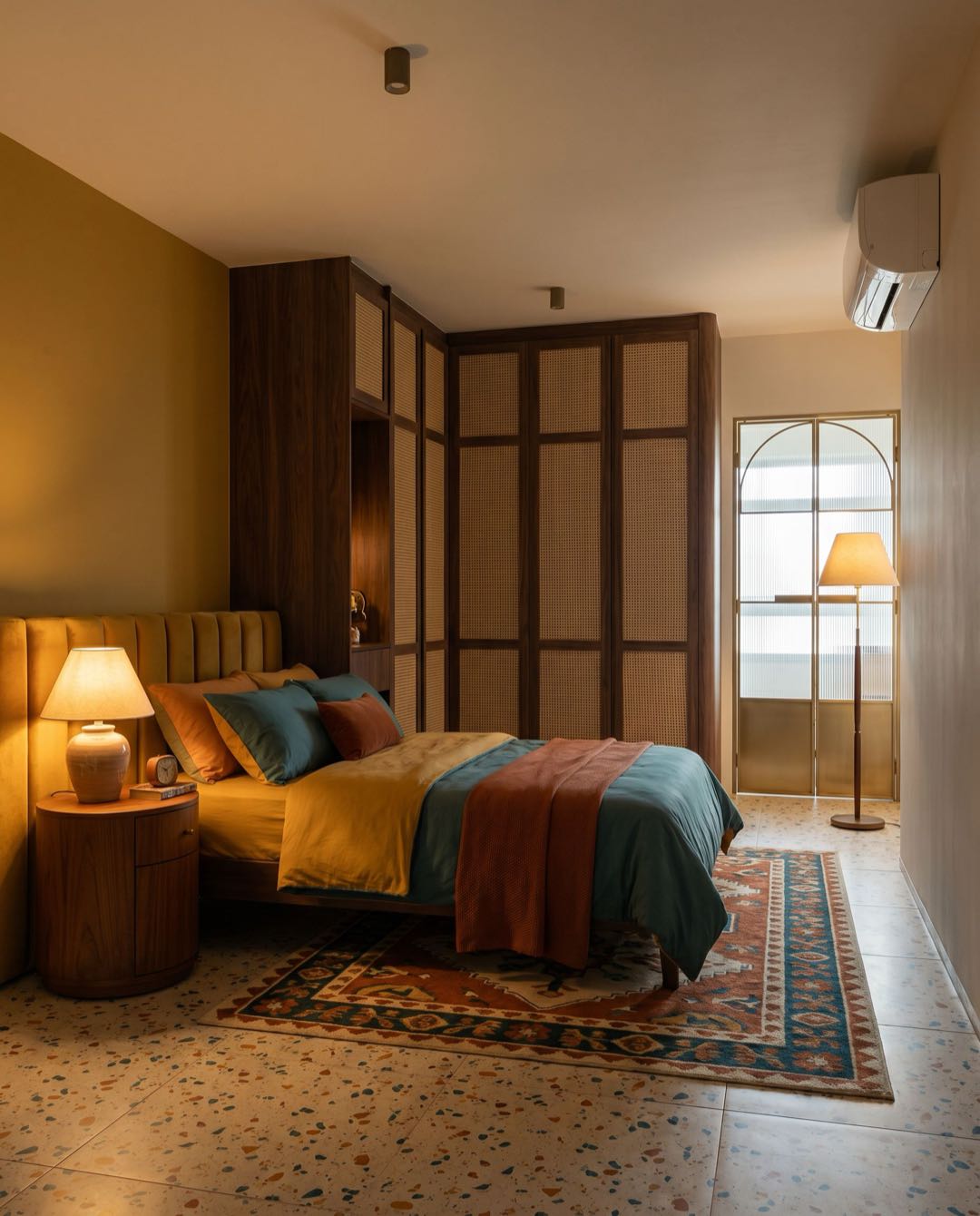 Retro Vintage bedroom in a Singapore HDB flat