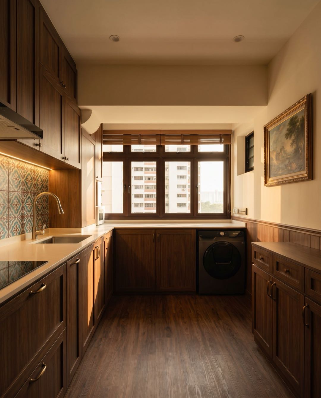 Traditional kitchen in a Singapore HDB flat