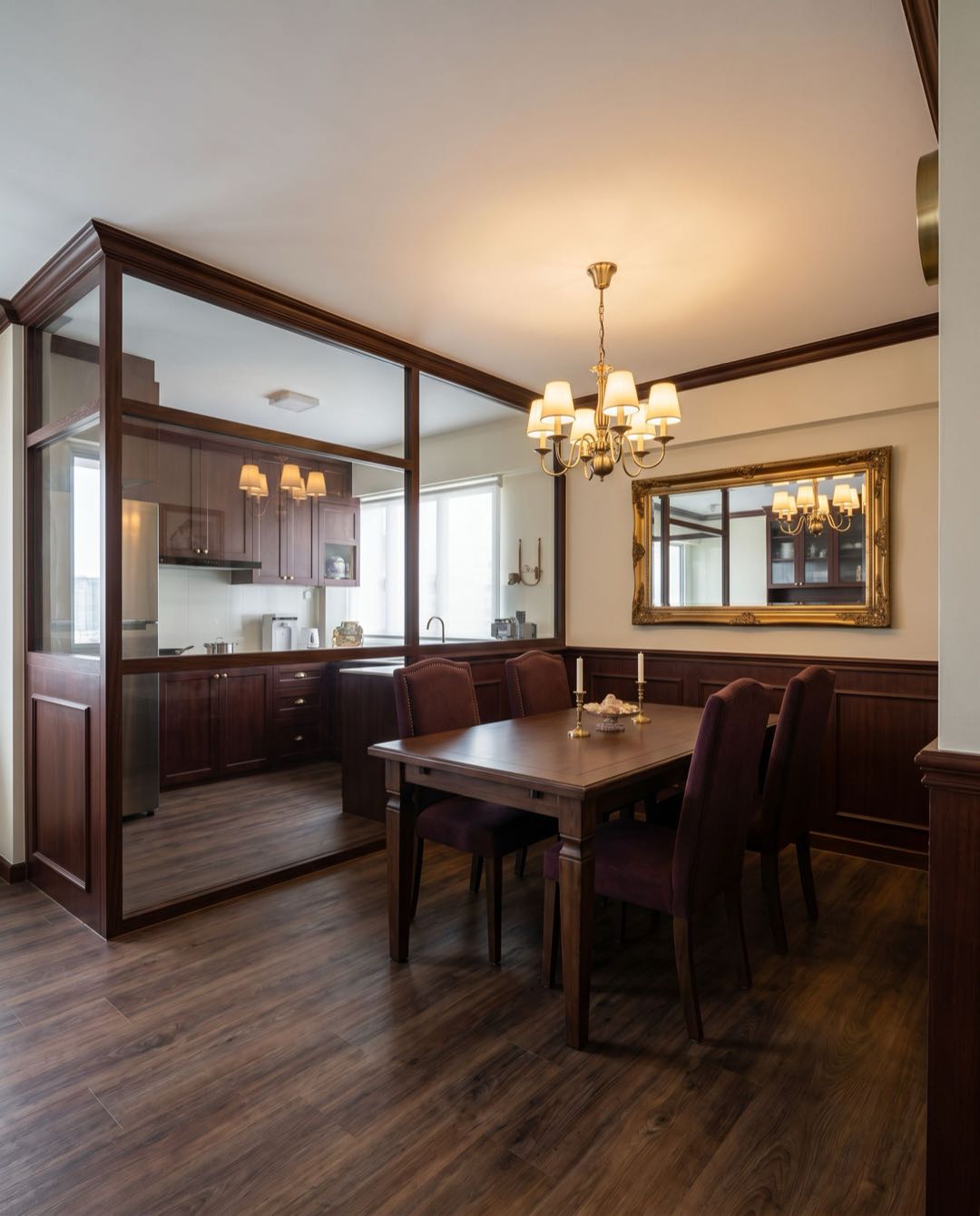 Traditional dining area in a Singapore HDB flat