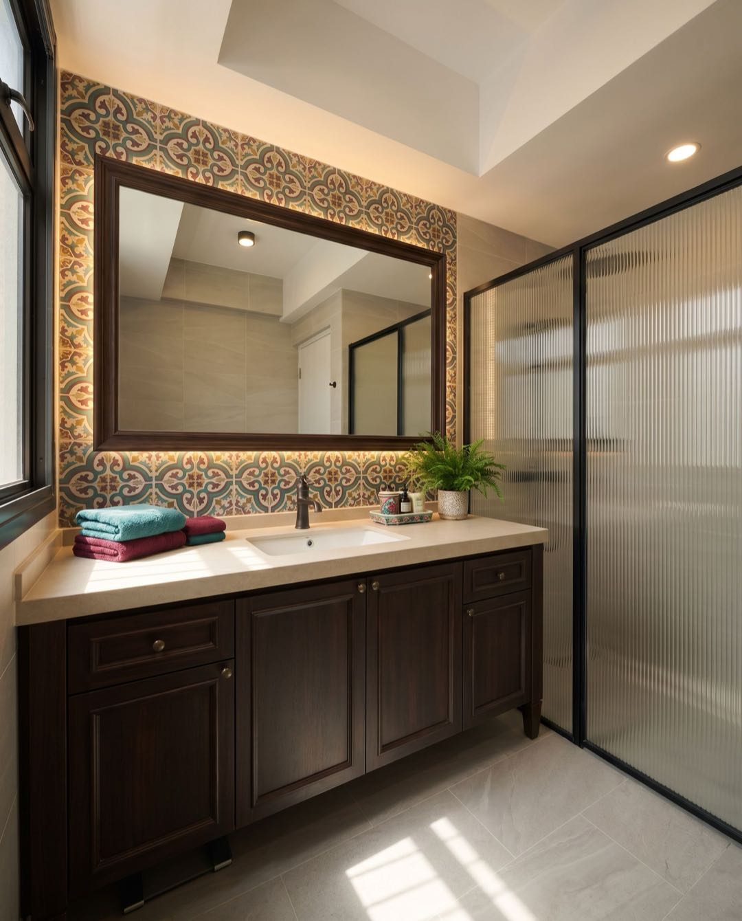 Traditional bathroom in a Singapore HDB flat
