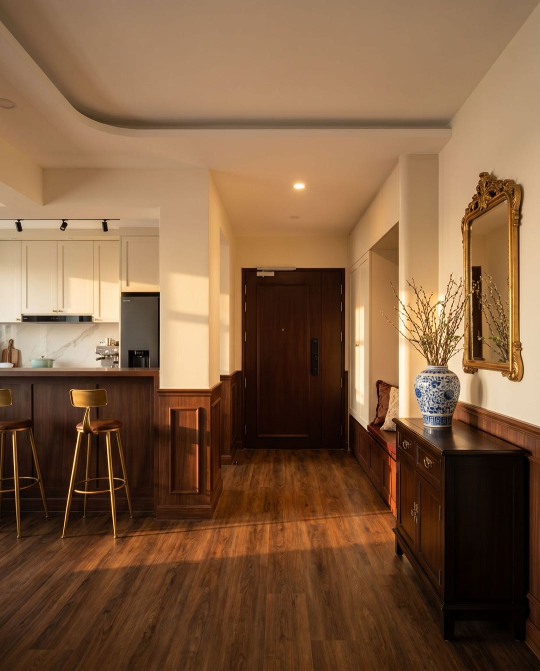 Traditional entryway in a Singapore HDB flat