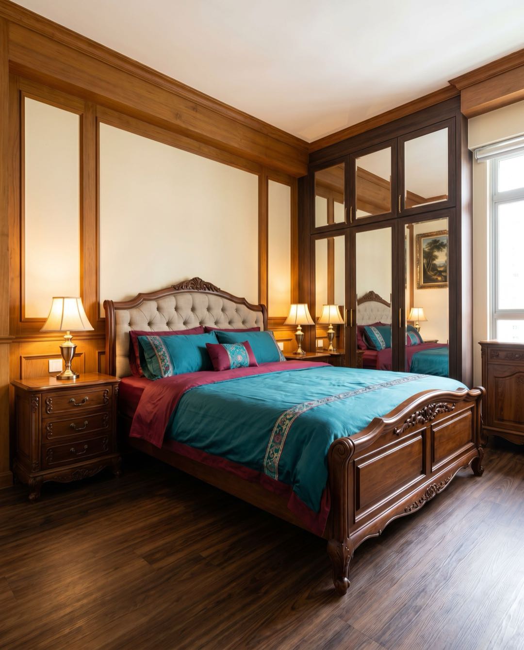 Traditional bedroom in a Singapore HDB flat