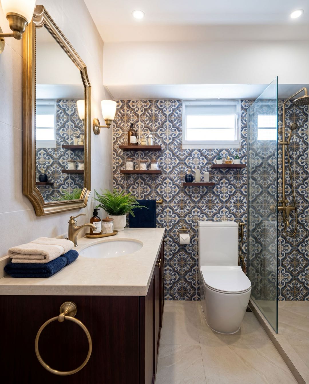 Traditional bathroom in a Singapore HDB flat