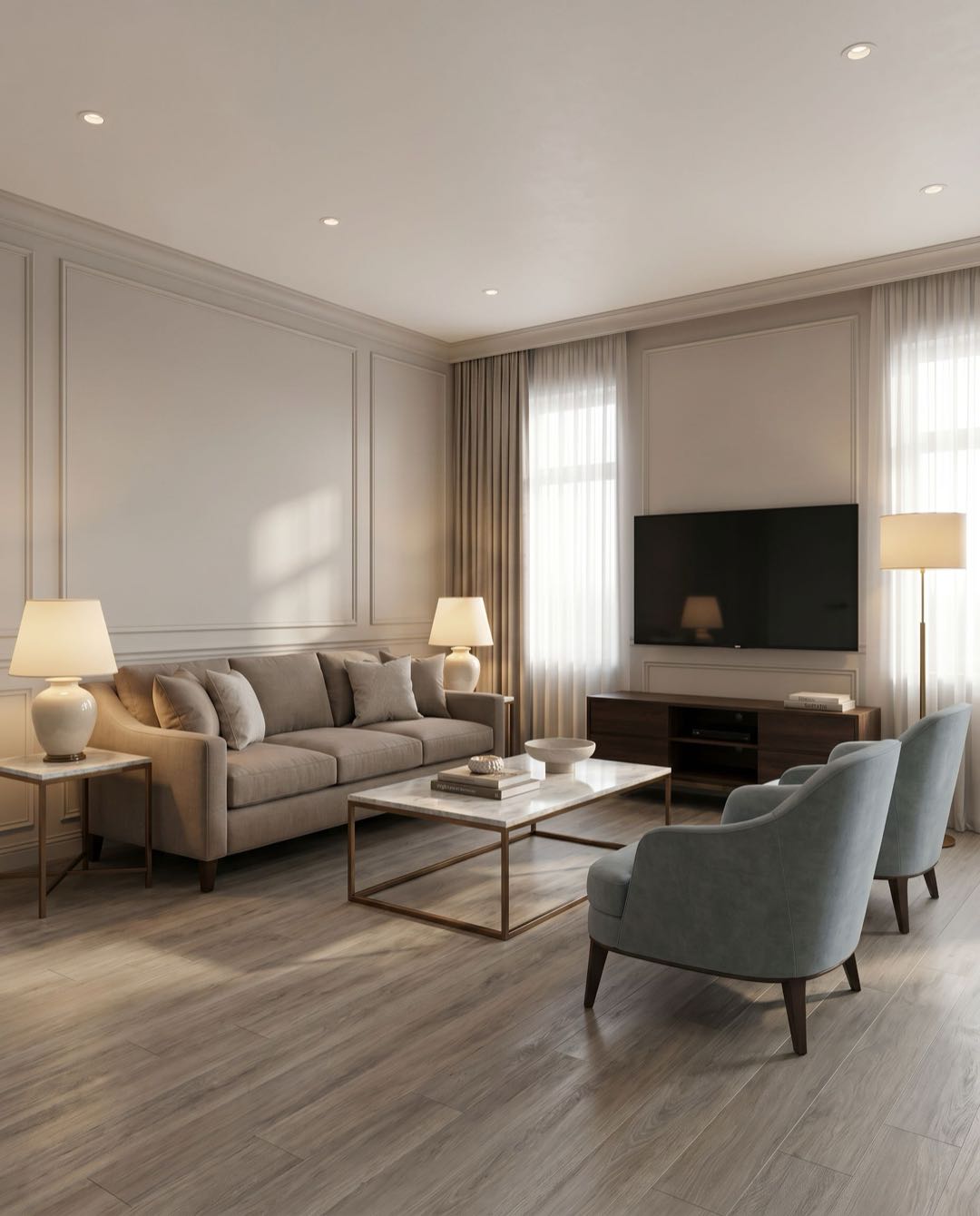 Transitional living room in a Singapore HDB flat