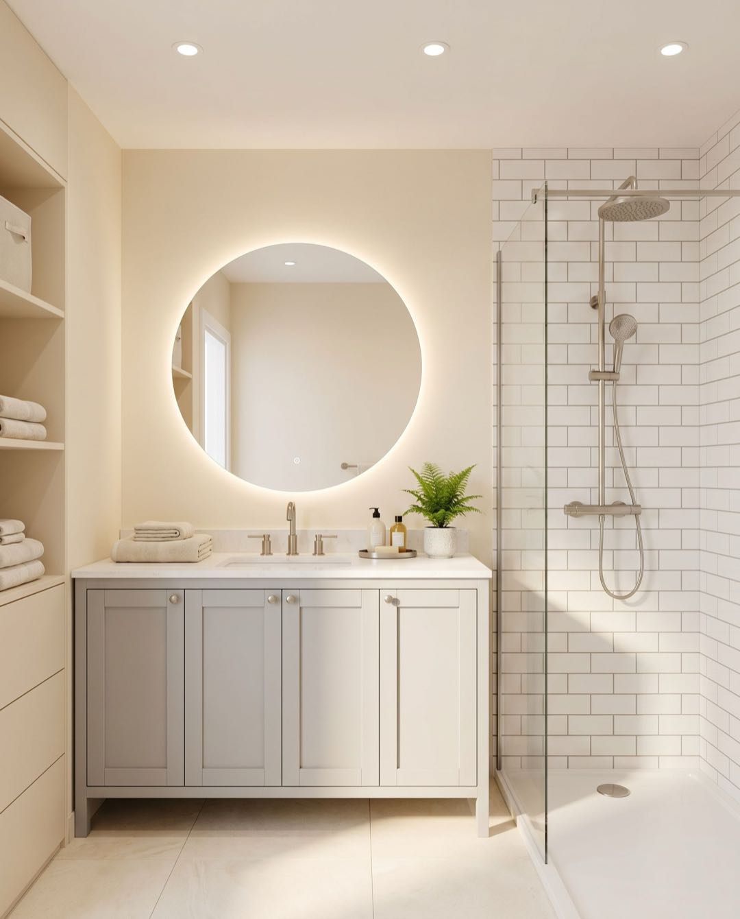 Transitional bathroom in a Singapore HDB flat